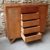 Commode bahut pieds compas