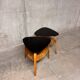 Set of 2 vintage 1960s tripod mediator coffee tables by Steiner.