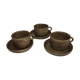 Lot de 3 tasses à café ou thé en grès