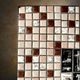 Small side table in wrought iron and ceramic mosaic – 1950s-1960s