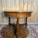 Table ronde d'appoint - Guéridon époque Louis Philippe en noyer massif