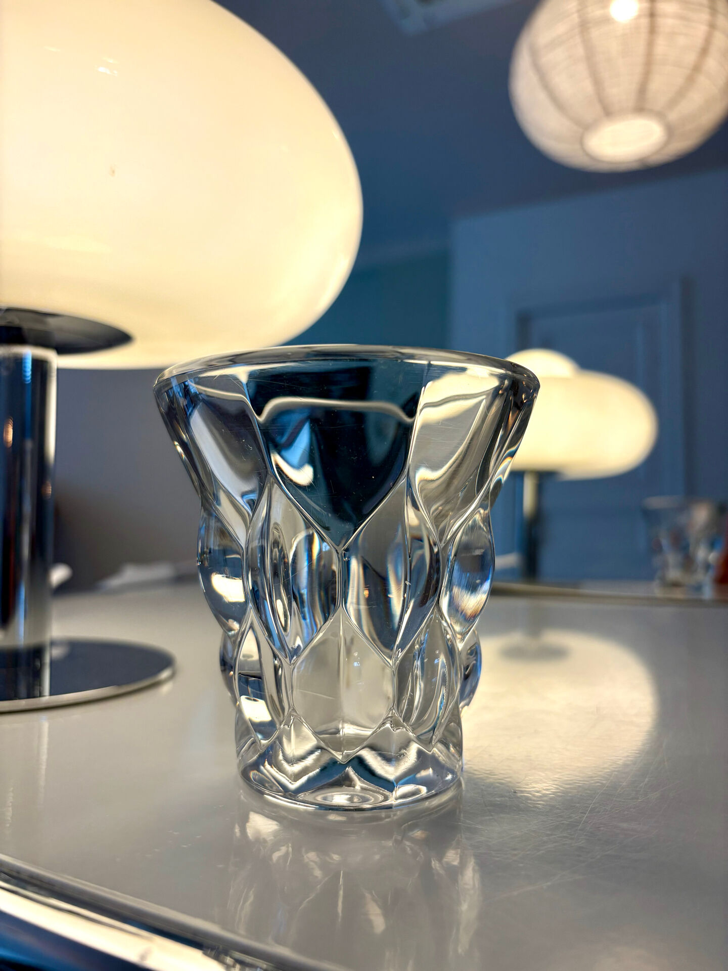 Vase « Villers » en cristal Val Saint Lambert – 1962