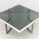 Mid-Century Modern Italian Chrome and Brass Coffee Table, 1970s