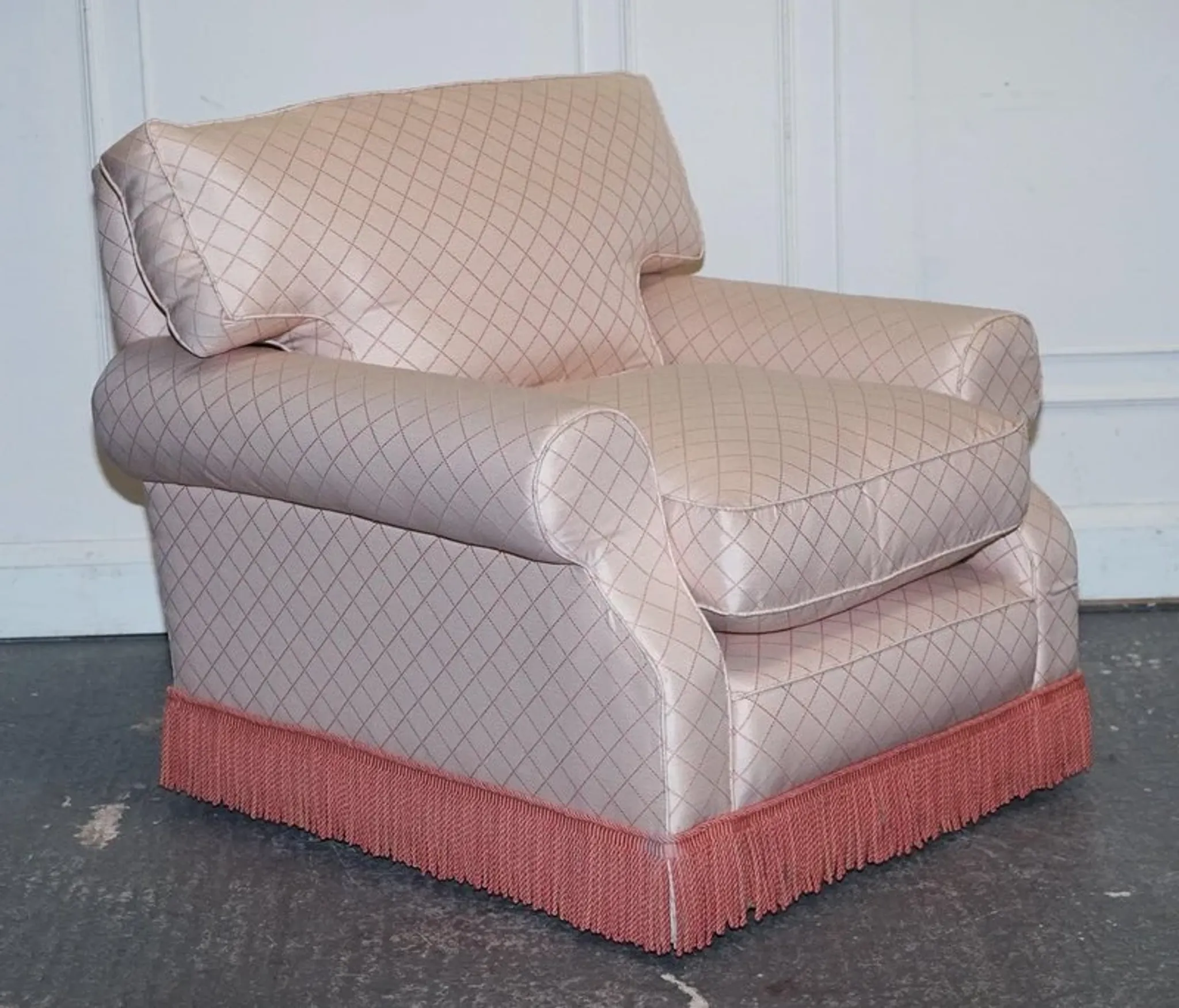Country House Armchair and Ottoman Set, England