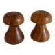 Vintage wooden salt and pepper shaker set