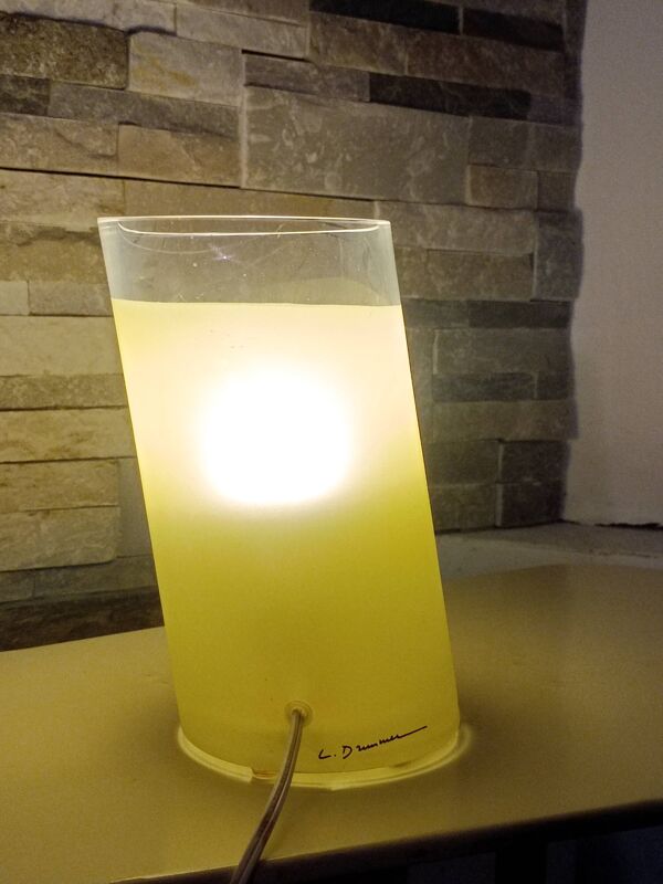 Lampe de table moderniste par Louis Drimmer 1970