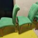 4 chaises Cattelan vintage Italie