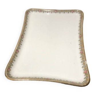 Hand-decorated Limoges porcelain empty pocket