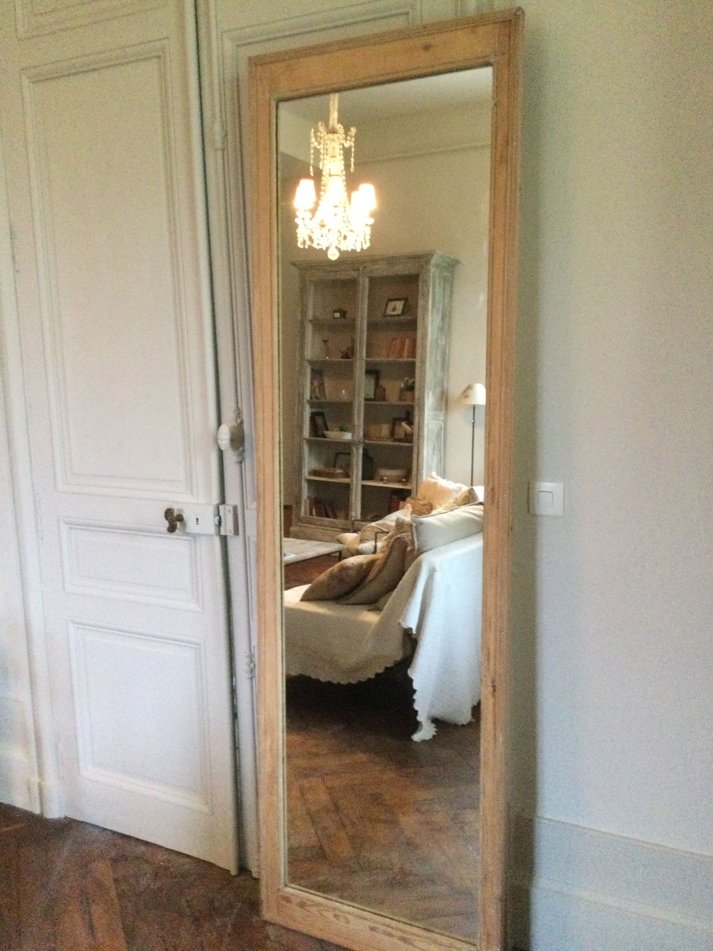 Antique mirror stripped 220x67cm