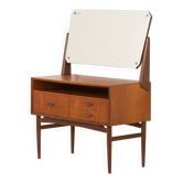 Scandinavian mid century vanity with adjustable mirror, 1960s