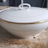 Porcelain presentation with white gold edging