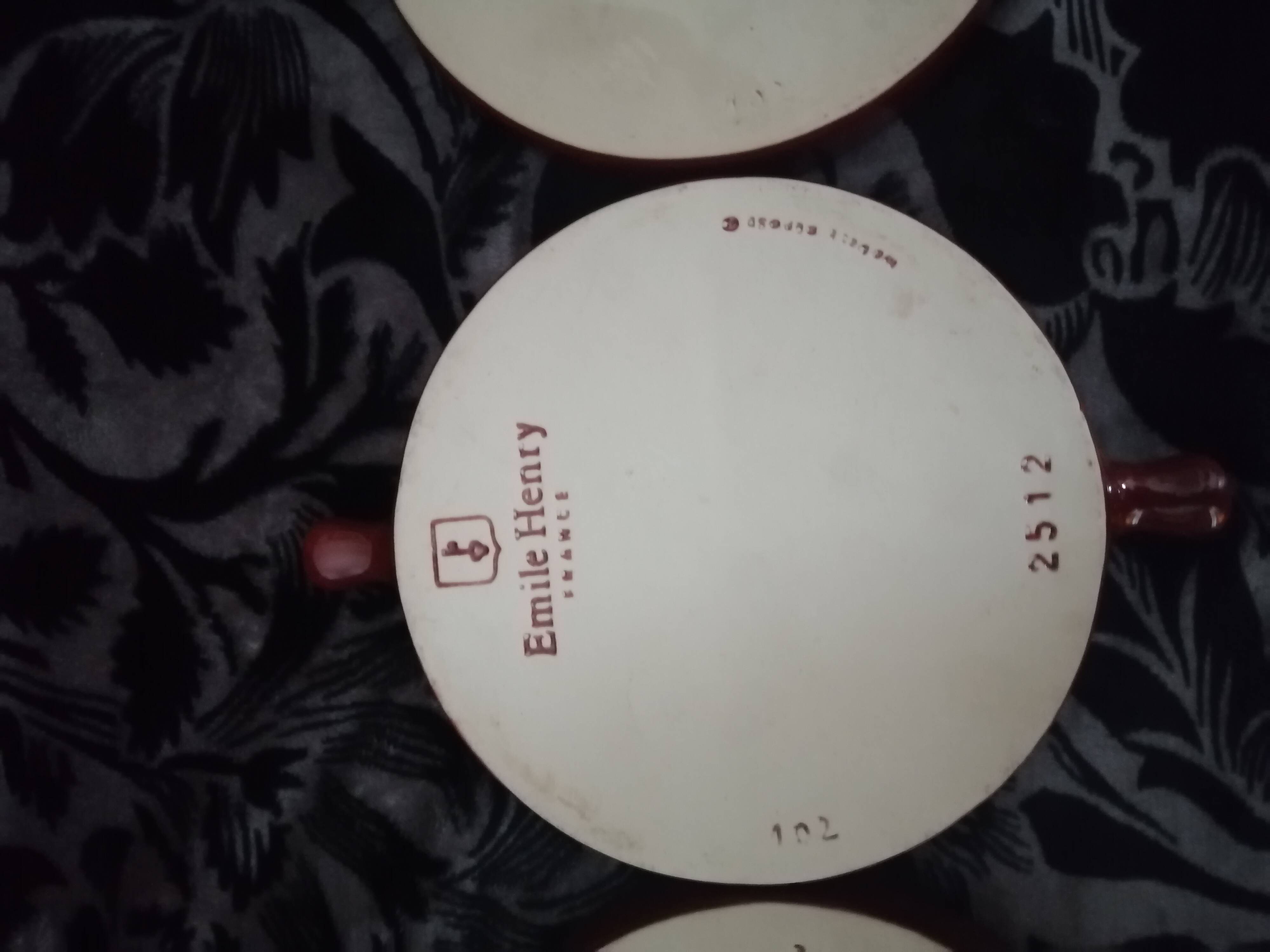 Set of three ceramic snail dishes