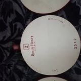 Set of three ceramic snail dishes