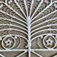 Headboard rattan peacock vintage