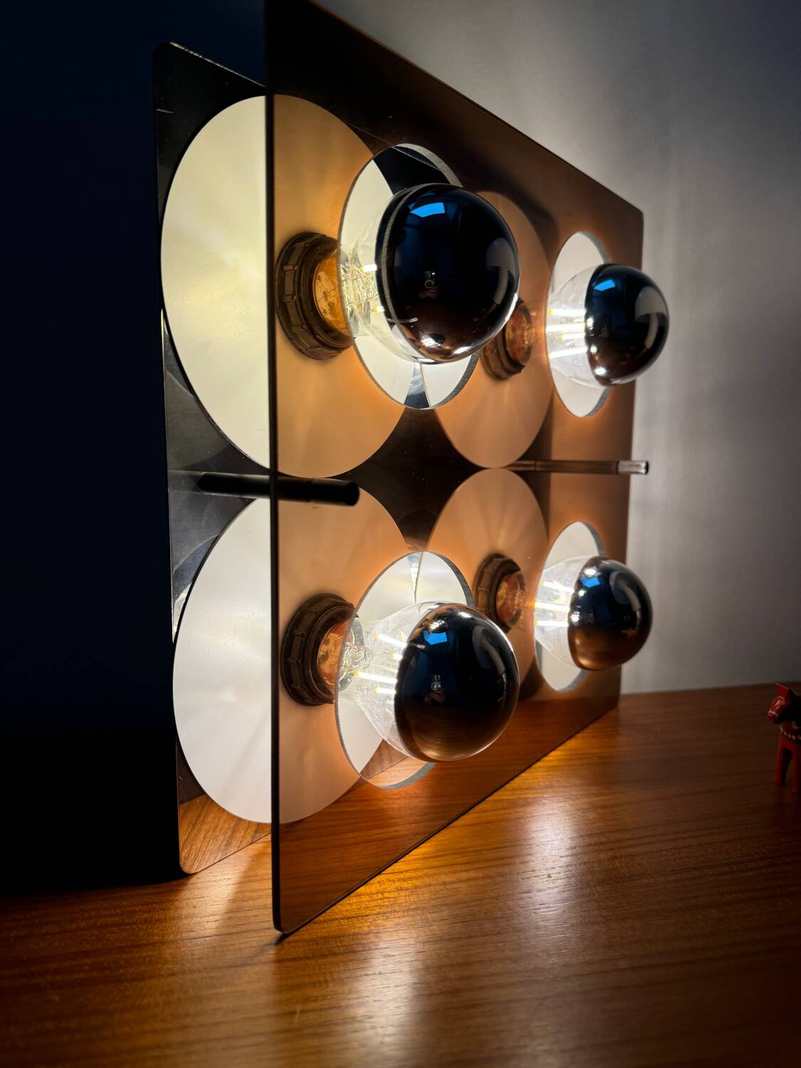 Applique Vintage 4 Feux Jocelyne Trocmé Oxar Modèle Disco