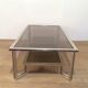 Chrome designer coffee table