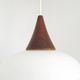 French Vintage Retro Ceiling Light 1960s/70s White Glass Tiered Shade 5589
