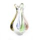 Vase moderne du milieu du siècle, en verre, conçu par H. Mahanovska, Tchécoslovaquie, années 1960.