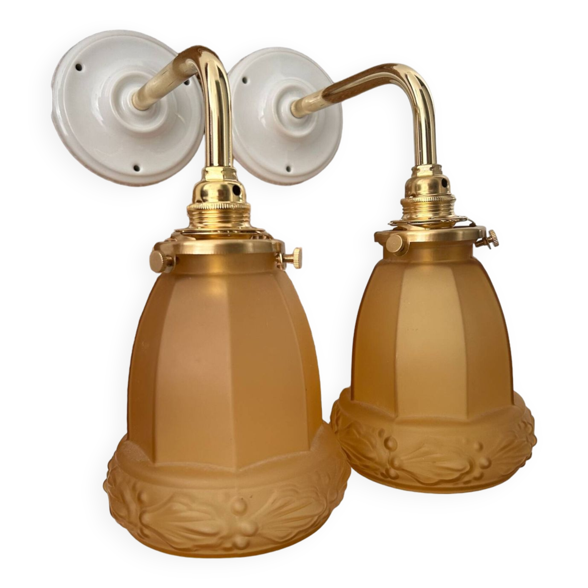 Pair of Art Deco wall lights