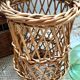 Panier en osier vintage pour fleurs