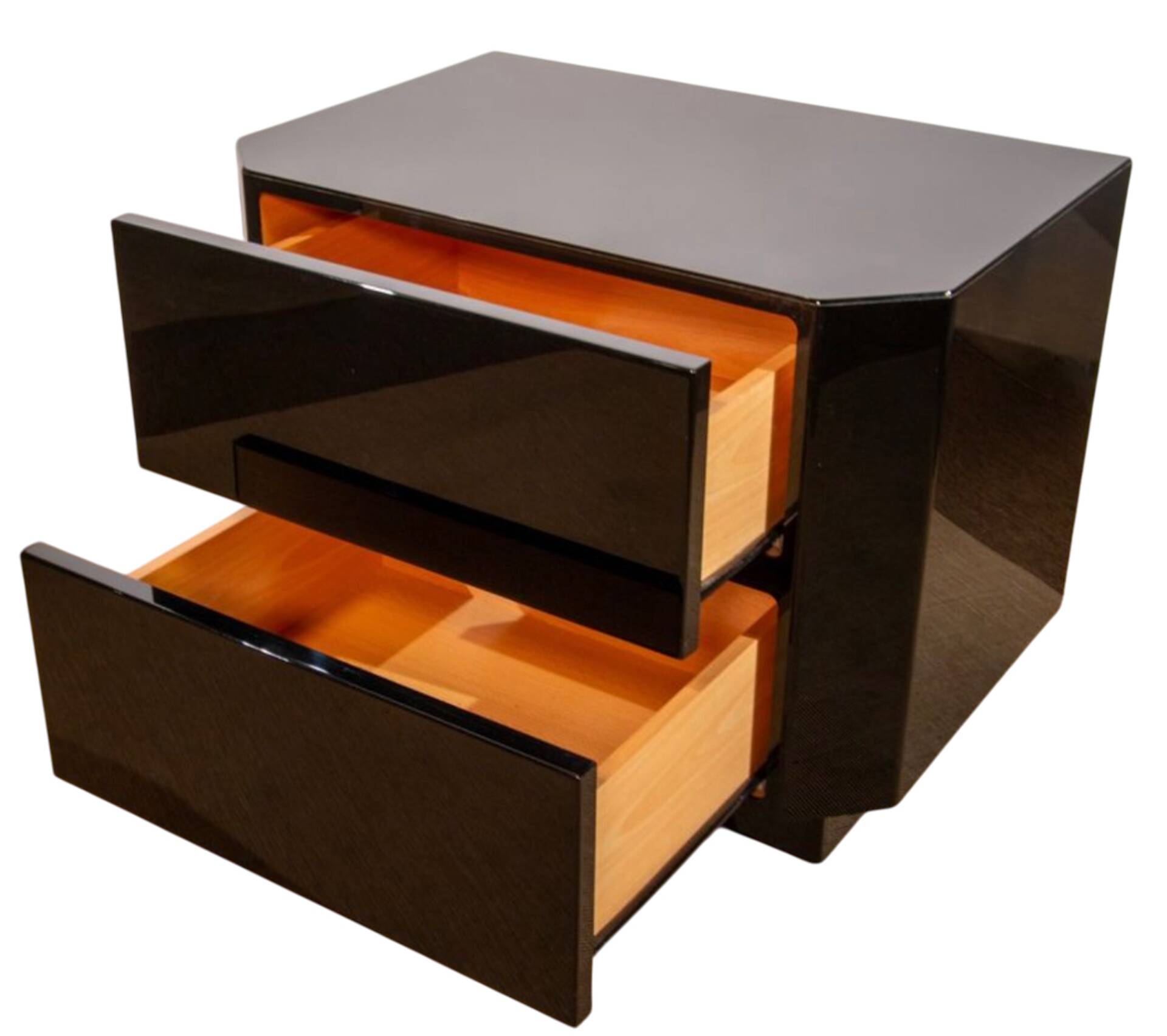 Pair of bedside tables by David Lange from the 1970s/80s.