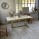 Brass table 1970 Italian lacquer