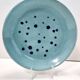 4 assiettes creuses, vide-poche en faïence turquoise par Albisola