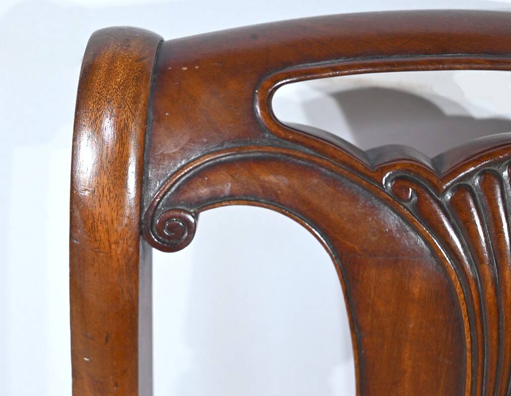 Suite of 5 Cuban Mahogany Chairs, Restoration Period – Early 19th Century