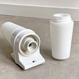 Vintage IFÖ 6060 - Bromölla IKEA ceramic & glass wall lamp, double light