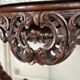 Louis XV style console in carved wood, grey Ardennes marble, 18th century