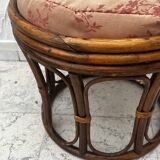 Bamboo footrest with cushion