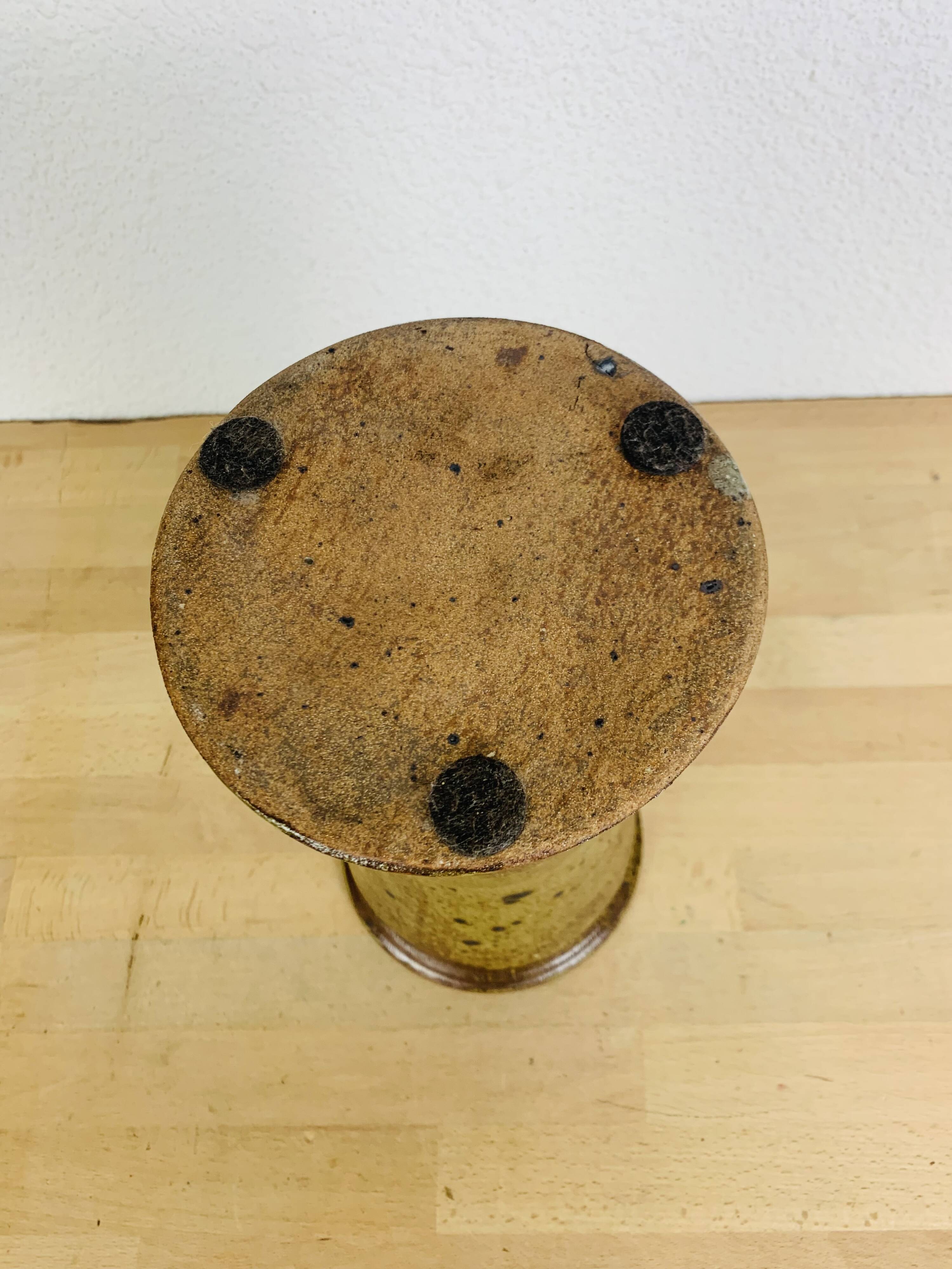 Pyrite stoneware vase 30 cm, vintage