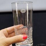 6 Verres A Orangeade Eau Vintage Publicitaires La Roche Aux Fées