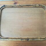 Rattan and bamboo 60s plateau