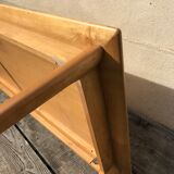 Vintage coffee table 1970 in solid maple