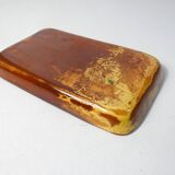 signed mixed earth ceramic tray with marbled effect