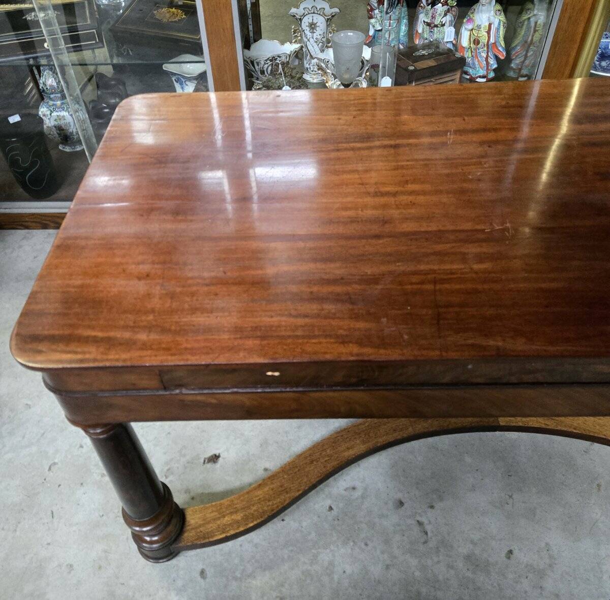 Antique Empire-style mahogany desk