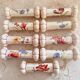 Series of 9 longchamp earthenware knife holders floral decor