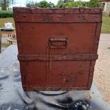 Square wooden trunk