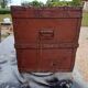 Square wooden trunk