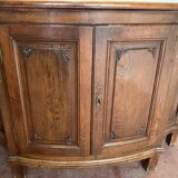 Louis XIV style sideboard in solid oak, 19th century