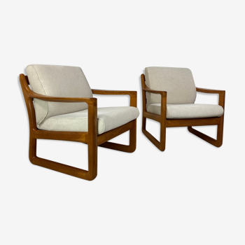 mid-century danish easy chairs in teak from cfc silkeborg, 1960s, set of 2