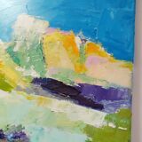 Original Mediterranean landscape canvas