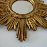 Mirror soleil golden wood 60/70