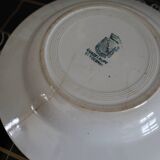 4 assiettes creuses Terre de Fer modèle Guadeloupe Saint Amand