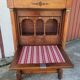 Empire secretary with detached columns in walnut from the 19th century