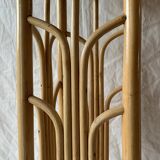 Plant holder or vintage saddle in bamboo and rattan