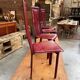 Suite de 4 chaises en cuir  de marque dad 1960’s