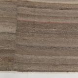10x13 Turkish Brown & Bronze Handmade Kilim Rug, 303x386Cm