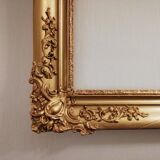 Louis XV large format gilded frame - Foliage: 66 x 55 cm